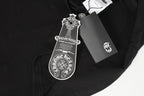 Chrome Hearts Logo Flag Long Sleeve Tee - Black White Gothic Street T-Shirt K2126