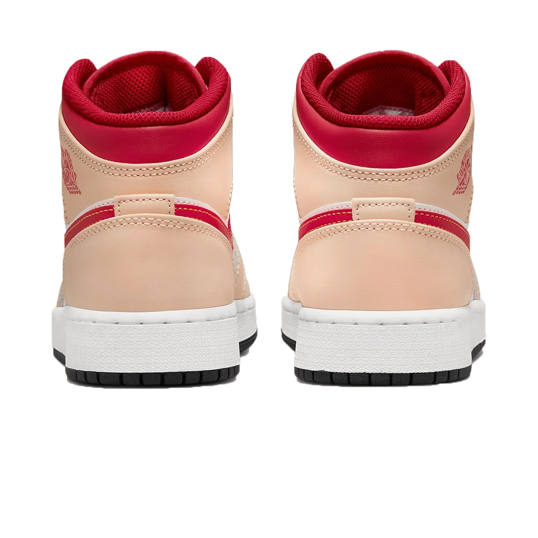 Air Jordan 1 Mid 'Light Curry Cardinal Red'