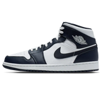 Air Jordan 1 Mid 'White Metallic Gold Obsidian'