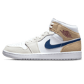 Air Jordan 1 Mid 'Tan Suede Navy'
