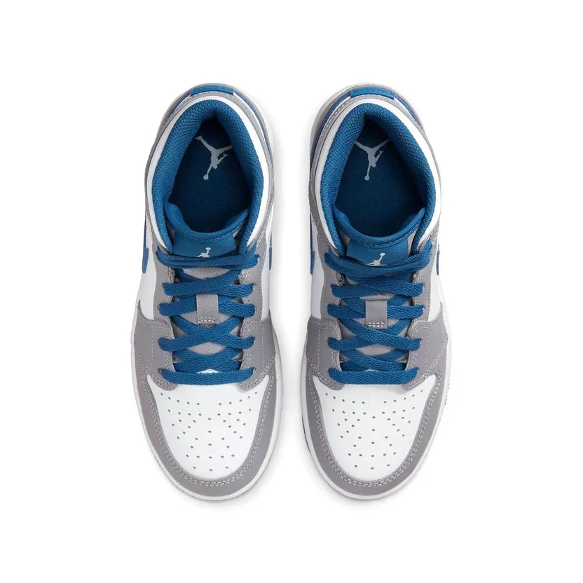 Air Jordan 1 Mid 'True Blue Cement'